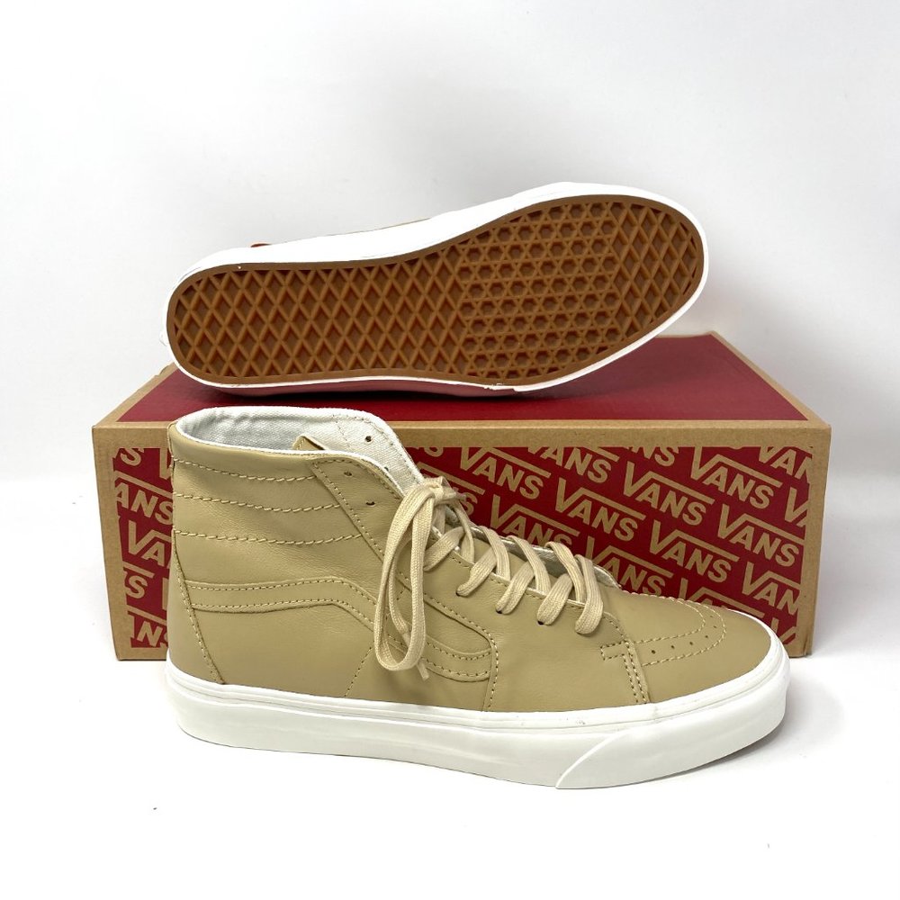 💖MEGA SALE💖Vans Sk8-Hi Tapered Soft Leather High Top Beige Men's VN0A4U162V1 - Picture 2 of 8